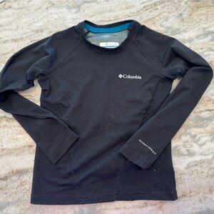 Kids Columbia Black Omni-Heat Long Sleeve Top/Liner